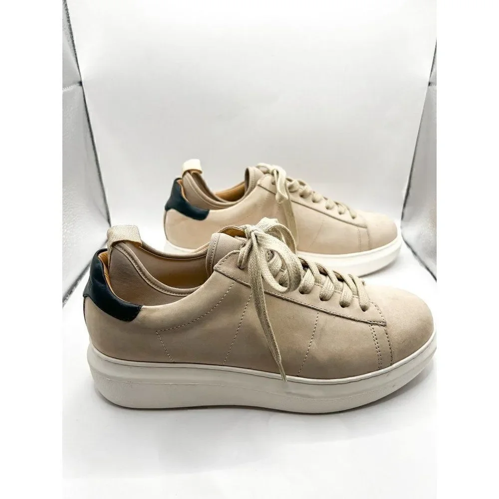 Greats Beige Platform Sneakers Size 8.5